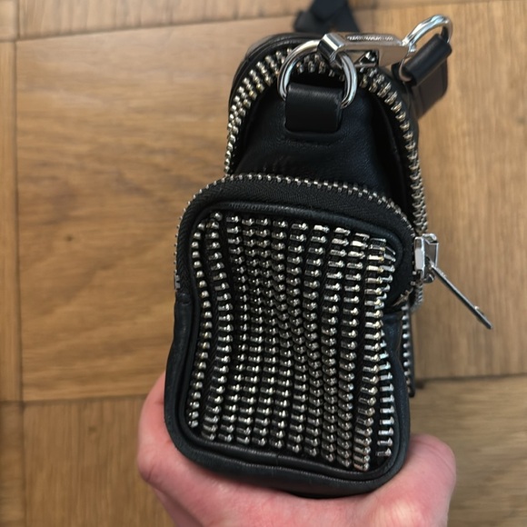 Black Leather Crossbody Bag - Picture 10 of 15